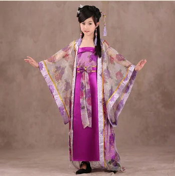 Vaikai Kinijos Tradiciniu Kostiumu Mergina Princesė Karaliaus Šokių Suknelė Vaikai Tang Dinastijos Šokių Drabužių Hanfu Senovės Kostiumas 89