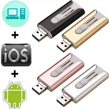 256 gb USB Flash Drive USB Pendrive iPhone Xs Max X 8 7 6 iPad 16/32/64/128 GB Atminties kortelė USB Raktas Pfi Pen drive usb 3.0