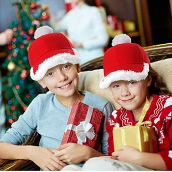 1Pc Kalėdos Kalėdos Santa Claus Vilnos Skrybėlę Pompom Kamuolys Bžūp Suaugę Vaikai Juokinga Šalis Atostogų Dovanų Šeimai, Apranga Kostiumas