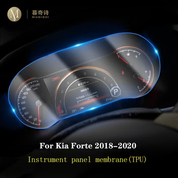 Už Kia Forte 2018-2020 Automobilių salono Prietaisų skydelis membrana LCD ekranas TPU apsauginė plėvelė Anti-scratch Priedai