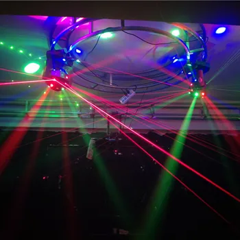 LED dvigubai rankos juda galvos šviesos žibintas 16 lazerio šviesa DJ disco šalies šokių trys viename vestuvių scenos šviesos poveikis