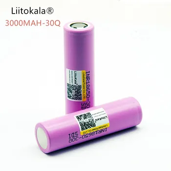 4 VNT liitokala originalus novo para tns 18650 30q inr 18650 bateria 3.7 v 3000 mah li-ion baterias recarregaveis