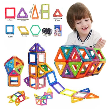 Didelis dydis/Mini Magnetiniai Blokai Magnetinio Dizaineris Statybos Nustatyti Modelį, Statyba Blokai Magnetai vaikams mokomieji Žaislai