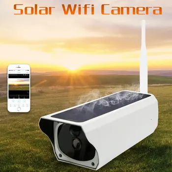 Su Baterija Metalo 2MP HD 1080P Saulės Skydelis, Wi-fi IP Kamera Lauko Ribų Belaidžio Saugumo kamerų VAIZDO Stebėjimo Kameros