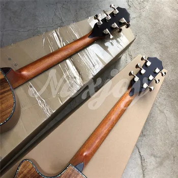 Nekilnojamojo Abalone Matt Baigė Visą Koa Medienos PS14 Akustinė Gitara 41 Colių Porankis Kūno Ebony Fingerboard