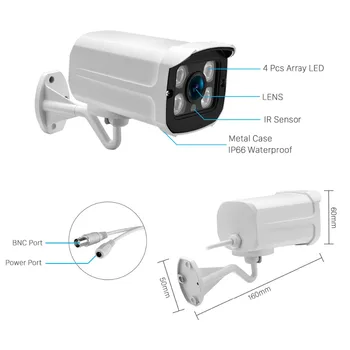 ANBIUX HAINAUT Analoginis Didelės raiškos Stebėjimo Kamerą 2500TVL AHDM 3.0 MP 720P/1080P HAINAUT CCTV Saugumo Kameros vidaus/Lauko