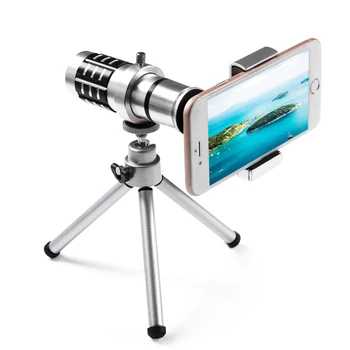 Mobiliojo telefono 12x teleskopo vaizdo Kameros Zoom optinis mobiliųjų Telefonų Objektyvas monokuliariniai 