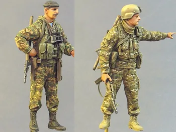 1/35 mastelis Modern Warfare Rytų ukrainos kovotojų 2 žmonės miniatiūros Dervos Modelio Rinkinio pav Nemokamas Pristatymas