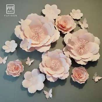 SET12# FFS 3D Dirbtinės Gėlės, Kambario Dekoracija 