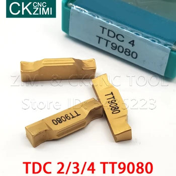TDC2 TDC3 TDC4 TT9080 Karbido įdėklai, Tekinimo Įrankiai, dvivietis vadovas griovelį, nerūdijančio plieno, speciali CNC tekinimo įrankiai, pjovimo peilis
