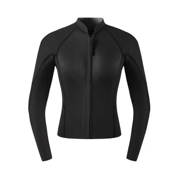 Hidrokostiumą, Striukė Moterims - 3mm Premium Neopreno Wetsuit Viršų plonas wetsuits