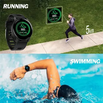 Smart Žiūrėti S08 IP68 Vandeniui Fitness Tracker Širdies ritmo monitorius Smartwatch Moterų Laikrodis 