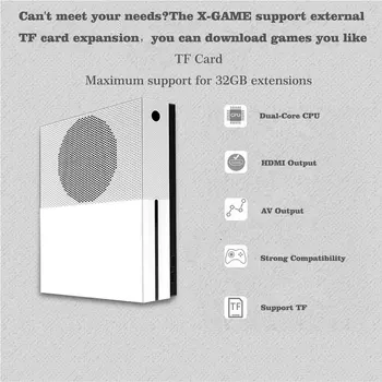 NAUJAS HD TV Vaizdo Žaidimų Konsolės Built-in sd kortelė 4GB 600 klasikinis žaidimas GBA/SNES/SMD/NE Formatas HDMI out įdėti dual gamepad