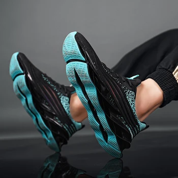 Aukštos kokybės vyriški sportiniai batai, prekės ženklo nėrinių laisvalaikio bateliai Zapatillas Hombre Deportiva ne slydimui, dilimui bėgimo bateliai nauji