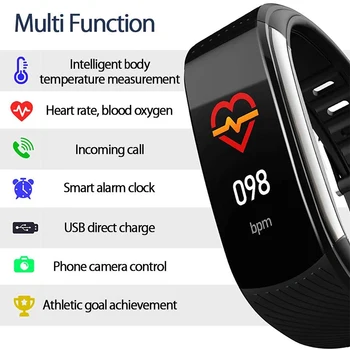 Smart Apyrankę Kraujo deguonies, Stebėti Sporto Sekimo Apyrankę Smart Watch Širdies ritmo Monitorius Mados Smart Juosta Žiūrėti sveikatai