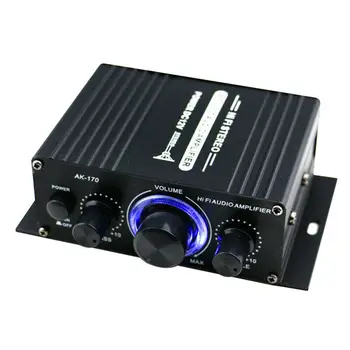Mini Amplificador Stiprintuvo Garso Galios LED Žibintai, žemų dažnių Stiprintuvas FM SD HIFI 2CH AMP Garso Muzikos Grotuvas Automobilių, Namų