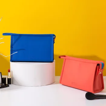 Brivilas pu kosmetikos krepšys, atsparus vandeniui mados moterų kelionės skalbinių laikymo daugiafunkcį makiažas krepšiai candy spalvas, tualetinių reikmenų krepšys naujas