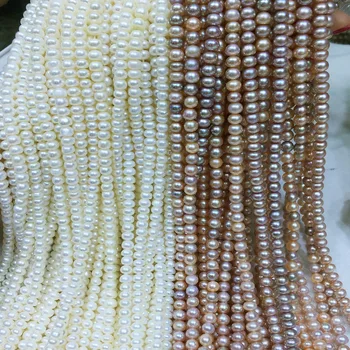 Natūralūs gėlavandenių perlų karoliukai, aukštos kokybės 36 cm, perforuotos prarasti karoliukai 