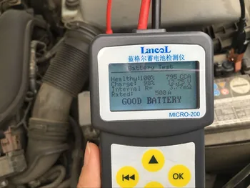 Lancol M200 Automobilio Akumuliatoriaus Testeris Multi-language 12V 1100CCA Baterijų Sistemą, Aptikti Automobilių Automobilių Blogas Cell Baterijos Diagnostikos Įrankis