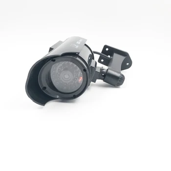 Pranešk apie netikrą IP Kameros Saulės Energijos Lauko Modeliavimas Manekeno Kameros Vandeniui Saugumo Stebėjimo kamerų Kulka Su Mirksinti LED Lemputė