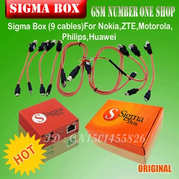Gsmjustoncct Originalus Sigma Lauke Sigmabox Pilnas Komplektas Mobiliojo Telefono Atrakinti&Flash&Remontas Kinijos Mobiliojo ryšio Telefono/Nokia + 9 Kabelį