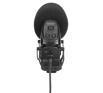 BOYA BY-BM3032 on-Camera Karabinai Mikrofono jautrumas 3 Žingsnis High Pass Filtras Vaizdo Įrašymo Mic VEIDRODINIŲ Vaizdo Garso Diktofonas