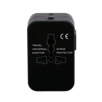 Universalus visame Pasaulyje Vienu Telefono Įkroviklį Kelionės Sienos Maitinimo Kištuko Adapterį su Dual USB Įkrovimo Uostuose, JAV, ES, UK AS