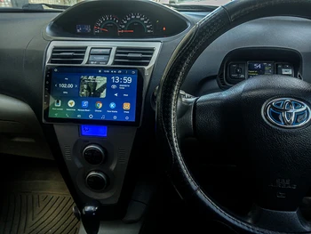 Android 10.0 GPS Navigacija, Radijas, DVD Grotuvas, Toyota VIOS 2008-2013 m. Vaizdo Grotuvas Stereo Headuint GPS žemėlapis Pastatytas Carplay dsp