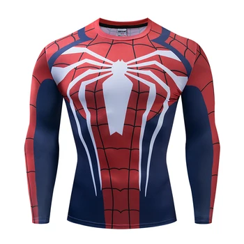 Suspausto ilgomis rankovėmis 3d atspausdintas t-shirt šilti marškinėliai vyrams superhero cosplay kostiumai, vyriški greitai-džiovinimo t-shirt 2020 naujas