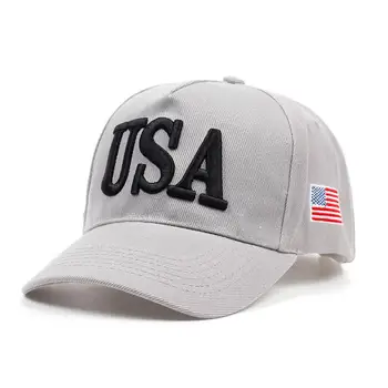 2019 naujas JAV Vėliava Kepurės Vyrai Moterys Beisbolo kepuraitę sustorėjimas JAV Vyrų, Moterų Golfo skrybėlę Lauko reguliuojamas tėtis skrybėlės