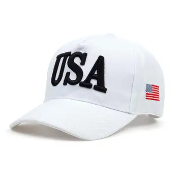 2019 naujas JAV Vėliava Kepurės Vyrai Moterys Beisbolo kepuraitę sustorėjimas JAV Vyrų, Moterų Golfo skrybėlę Lauko reguliuojamas tėtis skrybėlės