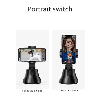 Smart Fotografavimo Selfie Stick 360° Sukimosi Auto, Veido Sekimo Objekto Stebėjimas Gimbal Monopodzie Smartfon 