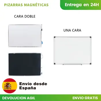 Magnetinės baltos lentos 35X50 40X60 60X90 dvipusė rašymo lenta su žymeklis, magnetai, Home Office Mokykla