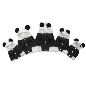 Naminių Šunų Drabužius Mielas Fleece Panda Rūbų Šiltas Kailis Kostiumas Outwear Drabužiai Pet Šuo, Katė
