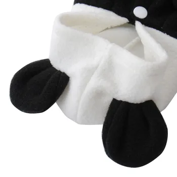 Naminių Šunų Drabužius Mielas Fleece Panda Rūbų Šiltas Kailis Kostiumas Outwear Drabužiai Pet Šuo, Katė