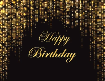 BEIPOTO su gimtadieniu fone suaugusiųjų juodos ir aukso blizgučiai fone photo booth rekvizitai tortas desertas stalo dekoras reklama B-478
