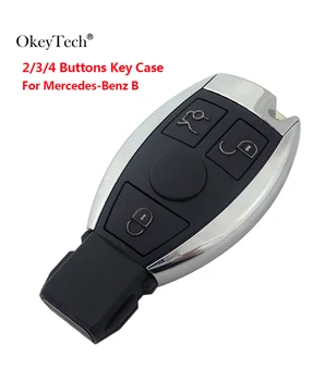 OkeyTech Benz Mercedes Metai 2000+ Palaiko Originalus NEC ir BGA 2/3/4 Mygtuką Klavišą Atveju Fob Nuotolinio Valdymo Replacemt Klavišą 