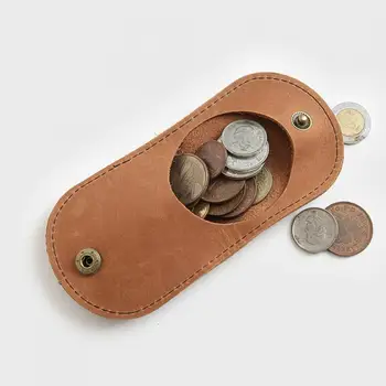 Vyrų ir moterų mini nešiojamieji monetos rankinėje minkštos dirbtinės odos trumpą dovana light & praktinių sagtis fiksuotojo klasikinis & patvarus