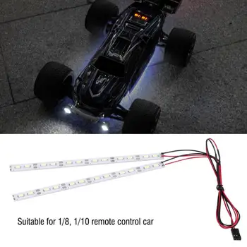 16,5 cm 24 Led Važiuoklės Šviesos LED Juostelė 6 V už 1/10 1/8 RC Nuotolinio Valdymo Modelio Automobilių Vikšriniai Buggy Plastikas + Metalas RC Priedų