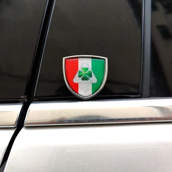 Metalo Logotipas Ženklelis Lipdukas Lipdukai Dekoratyviniai Už Alfa Romeo Giulia Stelvio 159 147 156 Giulietta 159 Mito 166 Automobilių Reikmenys