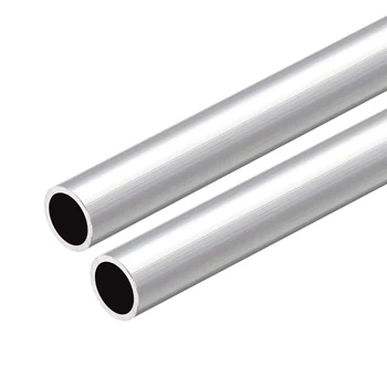 Uxcell Aliuminio 6063 Apvalus Vamzdis 300mm, Ilgis 15mm OT 12mm Vidinis Dia Besiūlių Aliuminio Tiesūs Vamzdžiai 2 Vnt.