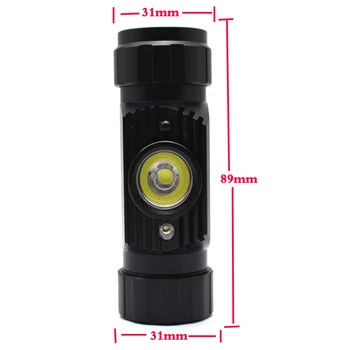 Mini infraraudonųjų SPINDULIŲ Jutikliu, priekinių Žibintų Indukcijos Žibintuvėlis USB Įkrovimo priekinis žibintas atsparus Vandeniui Kempingas Galvos Žibintuvėlis Šviesos 18650 Baterija