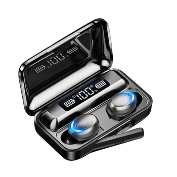 TWS Ausinių Bevielio Stereo Bluetooth 5.0 Sporto Ausinės su Mikrofonu Mini Sporto Ausinės su Įkrovimo Dėžutę