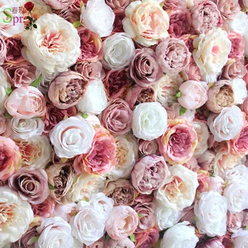 SPR Nemokamas Pristatymas vestuvių dekoravimas Dirbtinių gėlių sienos stalo runner vestuvių fone, gėlių kelių švino gėlių