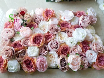 SPR Nemokamas Pristatymas vestuvių dekoravimas Dirbtinių gėlių sienos stalo runner vestuvių fone, gėlių kelių švino gėlių