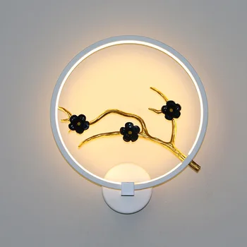 LED Siena Lempos, Sienų apšvietimo Wandlamp Tuštybės Palėpėje Miegamasis Šviesos diodų (Led Veidrodis Juoda / Balta Laiptų Lempos Derliaus Kambarį Apdaila