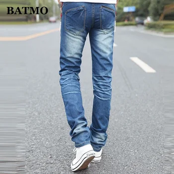 Batmo 2019 naują atvykimo aukštos kokybės atsitiktinis slim elastiniai džinsai vyrams ,vyriški pieštuku kelnes,liesas džinsus vyrams 8638