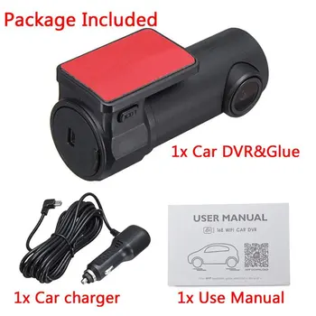 Mini Slėpti Automobilio Kamera, Diktofonas 1080P USB Video Brūkšnys Cam Wifi Skaitmeninis Registratorius 170 Platus Orejestrator 3 in 1 DVR Su Įkroviklio