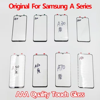 Originalus Touch Screen Stiklas Samsung Galaxy A10 A20 A30 A40 A50 A70 Jutiklinis LCD Ekranas Išorinis Stiklo Lęšio Pakeitimo Dalis