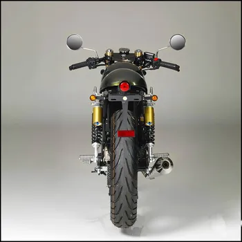 Universalus Senovinių Motociklų cafe racer Stabdžiai, šviesos, Galinis Žibintas Apvalus LED Galinis Žibintas uodegos šviesos signalas atgal įspėjimo stop žibintas
